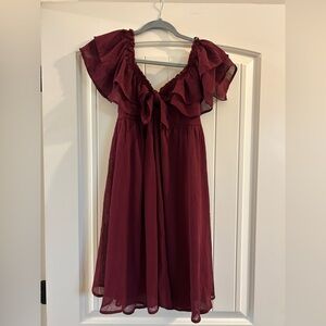 NEW Vici Dress Maroon/Burgundy